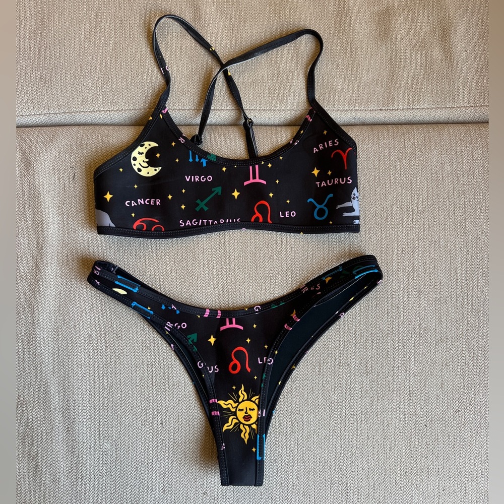 Hoaka x Pony Zodiac Astrology 2-piece bikini, Sz S/M